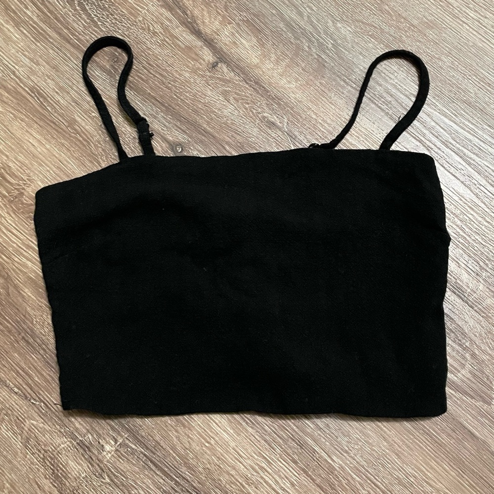 Linen, Tie Back, Crop Tank